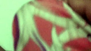 Indian aunt neighbor cums hard on silk saree