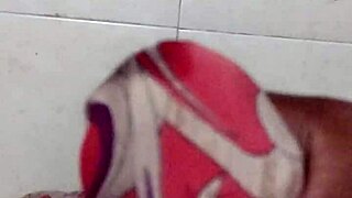 Indian aunt neighbor cums hard on silk saree