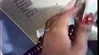 Vintage stepmother bares hairy beaver in taboo retro mommy fantasy scene