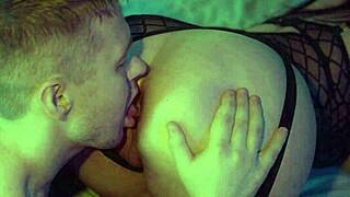 Lecherous dude pisses on slut then rams her ass raw!