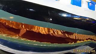 damn, this blonde bubblebutt teen rides face and cock like a pro!