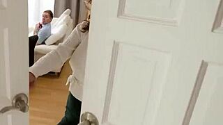 black step aunt busts friend riding family boy