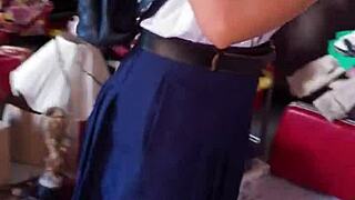 Schoolgirl Begs for More Action Now!