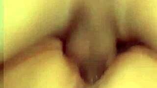 Petite mexican brunette with long hair lets gringo fuck her doggystyle in bedroom