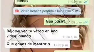 ella se calienta por whatsapp y termina con sexo por videollamada con verga monstruosa?