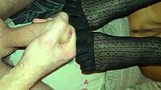 Stepmom Fingers Pussy in Socks During Taboo Fuck Roleplay