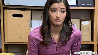 Emily Willis Lures Huge Cock into Her Hungry Mouth in Shoplift Sting