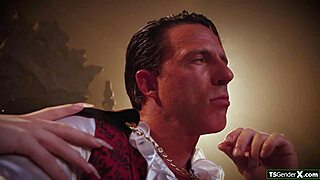 Tgirl Vampire Jade Venus Sucks Cock. Anal Fucked By Dracula Hard!