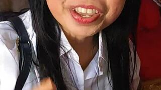 Schoolgirl Begs for More Action Now!