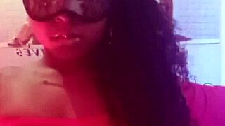 Sensual sexy latina brunette ebony teen slut dances for fans 18 19 yo