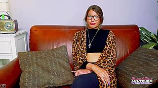 flexible brunette raelyn does yoga deepthroat blowjob anal pounding and cumshot