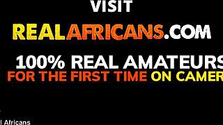 Young 18+ African Couple Sneaks Away for Passionate Bent Over Doggystyle Fuck