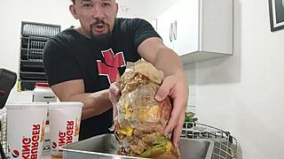 Massive milf pounded relentlessly after devouring xvideos burger king feast