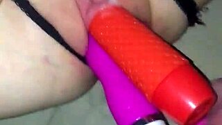 gf squirts wildly stretching pussy with three monster dildos close up!