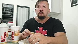 Massive milf pounded relentlessly after devouring xvideos burger king feast