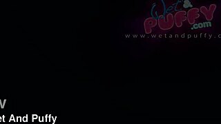 freya dee tests big pussy lips dildo in close-up orgasm fingering