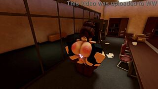 big black cock boss bends over office big tits for rough afterwork pounding