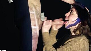 Intense Double Facial Overloads Skinny Redhead Stepsis Face Brutally