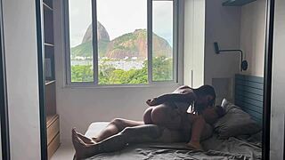 creampie fills tourist's tight pussy from rio beach encounter