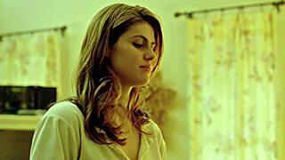 damn alexandra daddario's hot big natural tits bouncing in those sexy nude sex scenes