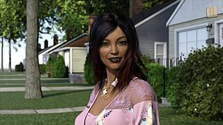 Amateur brunettes Robin and Kira take erotic big ass leap of faith together