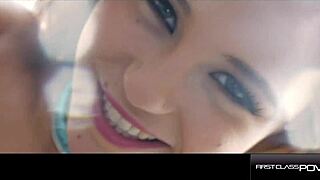 Tiny Whore Gags on Monster Cock!