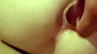 18+ gapes ass and pussy in double penetration spread