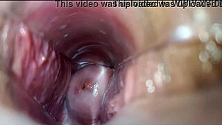 close-up vaginal orgasm throbs intensely