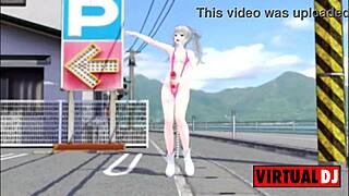 mmd futanari shakes ass in wild masturbation dance wavefile remix!!