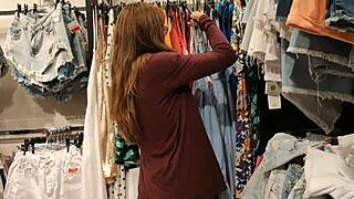 Dude I bought lingerie for her sloppy deepthroat in the fitting room