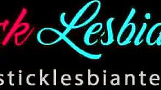 lesbian duo shares steamy licking pleasure moments