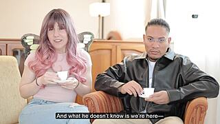 Innocent fairy discovers massive interracial cock in fantasy parody