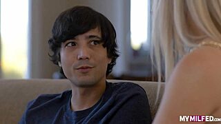 Bent Over Big Ass Blonde Bunny Madison Rides Stepson Hardcore