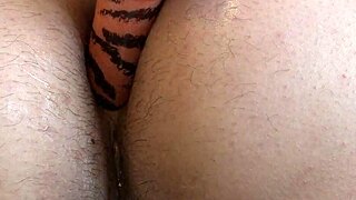 Beautiful BBW Deeply Fucks Hairy Asshole with Dildo Doggy Style Shaking Juicy Ass!
