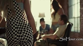 y2k teens ride cocks wild in crazy threesomes