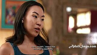 Romi Rain smashes Kimmy Kimm's big boobs before tennis then dives wet mommy pussy