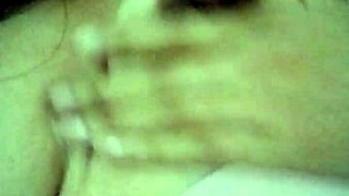 Horny Amateur Latina Fingers Natural Tits in Grandma's Living Room 