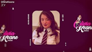 British teen deepthroats cock in tight lingerie