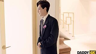 naive teen cheats on groom with daddy's thick cock