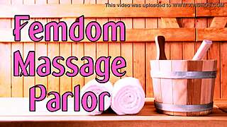 Princess Alilly's Femdom Massage Turns into Intense BDSM Roleplay Domination Spanking for Submissive Slave!