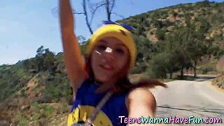 You see these horny teen skanks sucking monster cocks at the party then sharing all that hot cum?