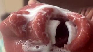 huge black dick creams this oiled throat toy in dorm sneak peak