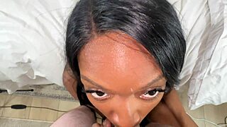 Think petite ebony Kiana Luxx can handle that big black cock in her first interracial casting?