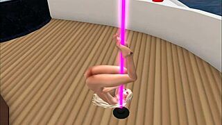 Polish pornstar kassie cameltoe lap dances deepthroat fucks at american nightclub