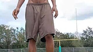 wanna see this cute brunette dorm workout with her fit daddy figure?