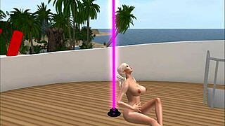 Polish pornstar kassie cameltoe lap dances deepthroat fucks at american nightclub