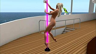 Polish pornstar kassie cameltoe lap dances deepthroat fucks at american nightclub