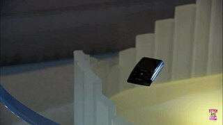 small titted brunette rides bald guy rough in vintage stockings heels