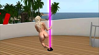 Polish pornstar kassie cameltoe lap dances deepthroat fucks at american nightclub