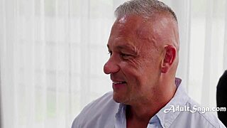 fingering emily pink's tight butthole preps her for our double dick pounding